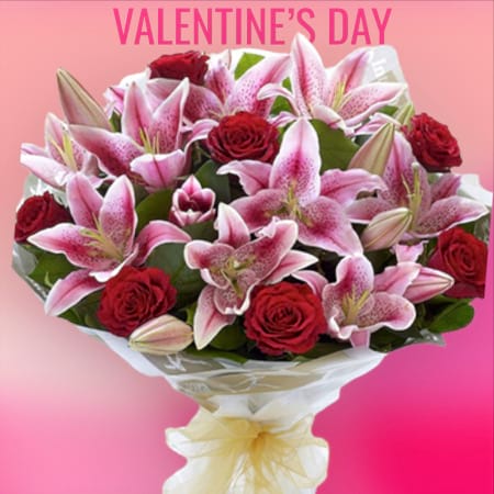 Valentineâ€™s Lillies and Roses