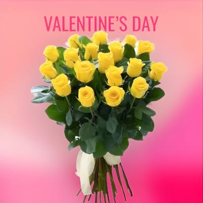 Valentine’s Yellow Roses